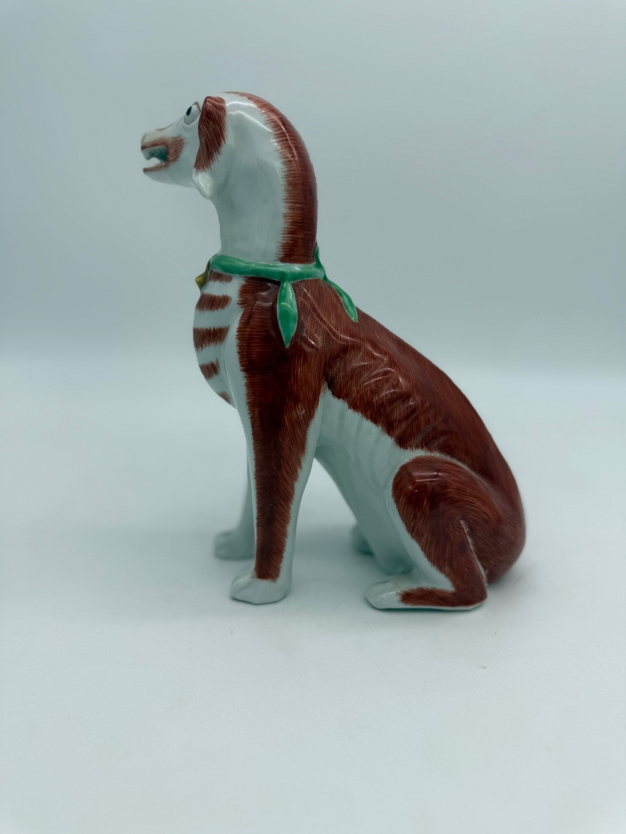 A Polychrome Porcelain Dog After A Chinese Model -photo-4