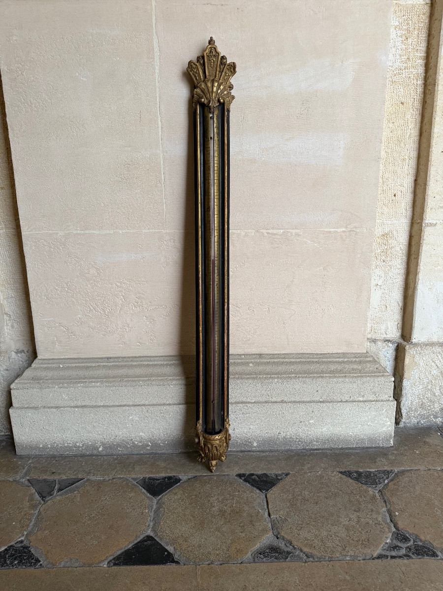 Carved Wooden Thermometer