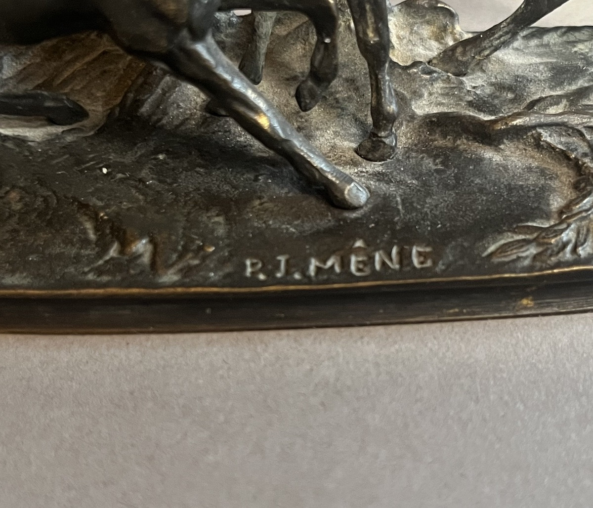 Sculpture After Leads Horses To The Embrace In Bronze -photo-3