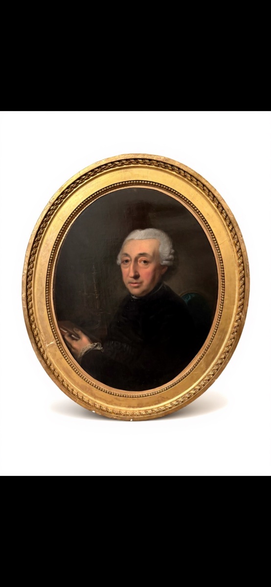 Portrait Of A Scientist With Microscope, Magnifying Glass And Books.  -photo-2