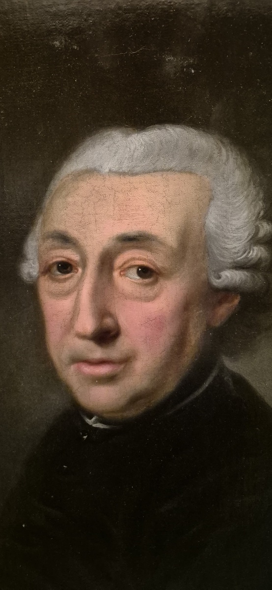 Portrait Of A Scientist With Microscope, Magnifying Glass And Books.  -photo-3