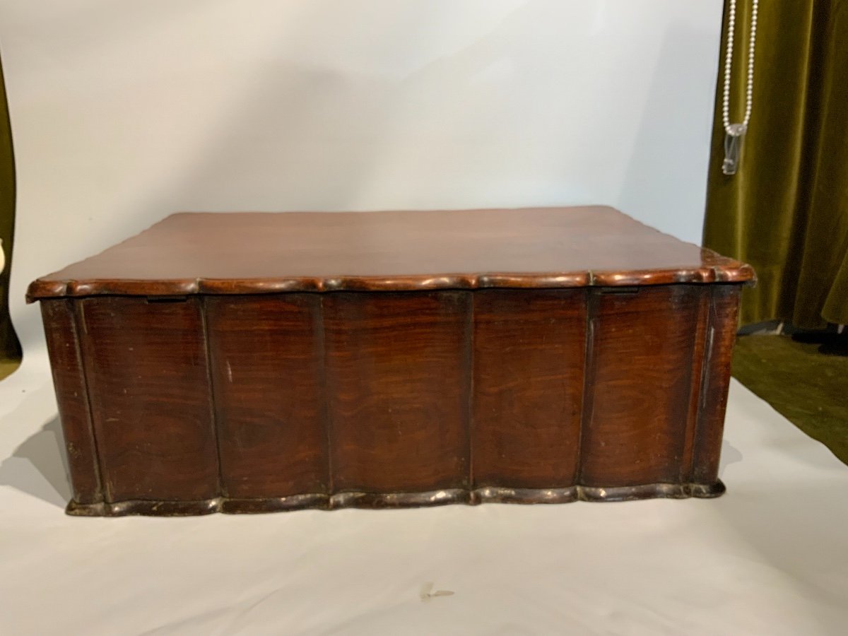 Large Colonial Wooden Travel Box XVIIIth Century-photo-5