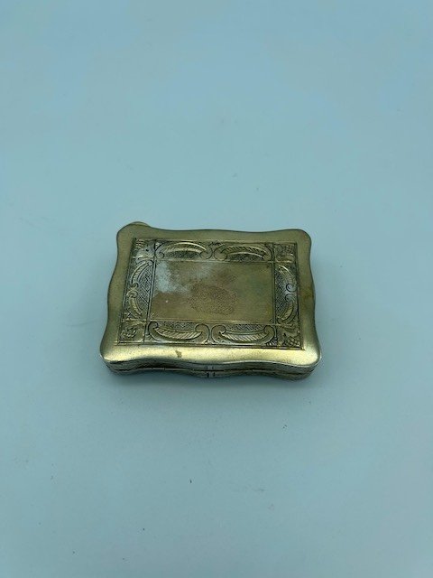 19th Century Silver And Blue Enamel Box-photo-3