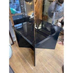 Maison Jansen Black Lacquered Table