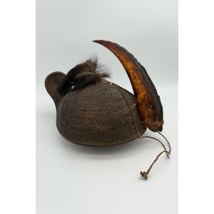 Nyishi Indian Warrior Hornbill Hat, 19th/20th Century. 