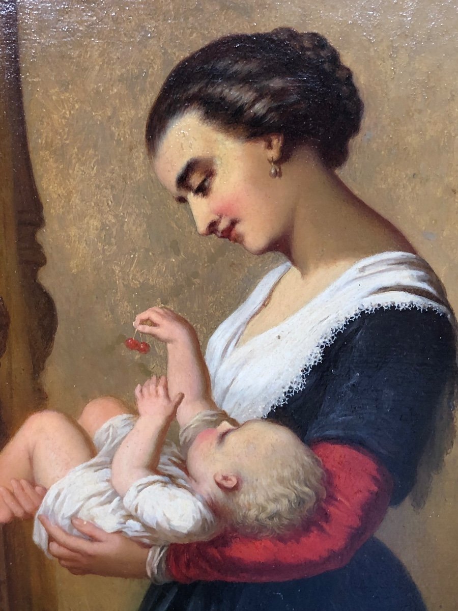 Désiré Oscar Van Franckenberg (1822- 1907) Oil On Panel - XIXth-photo-1