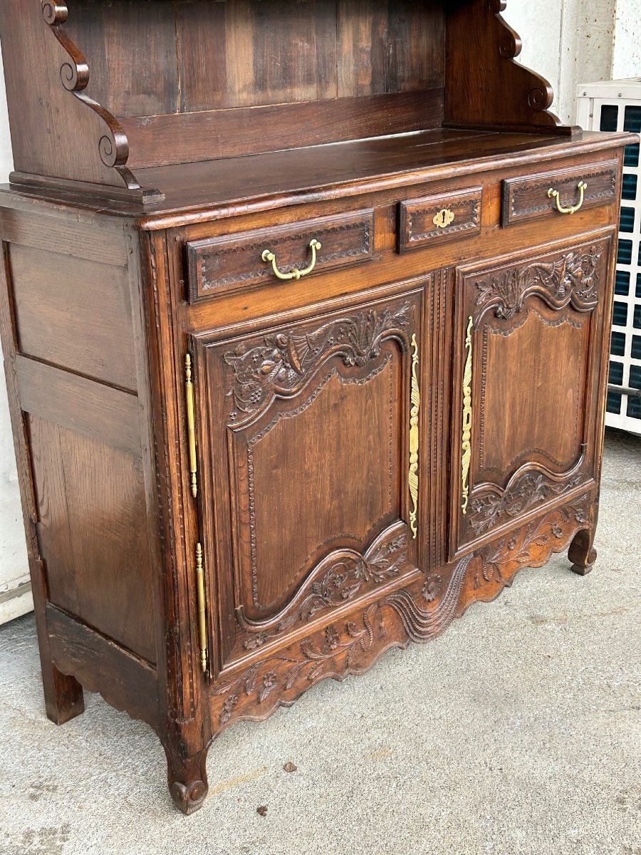 Norman Dresser Buffet In Ash Louis XV Style XIXth Century-photo-4
