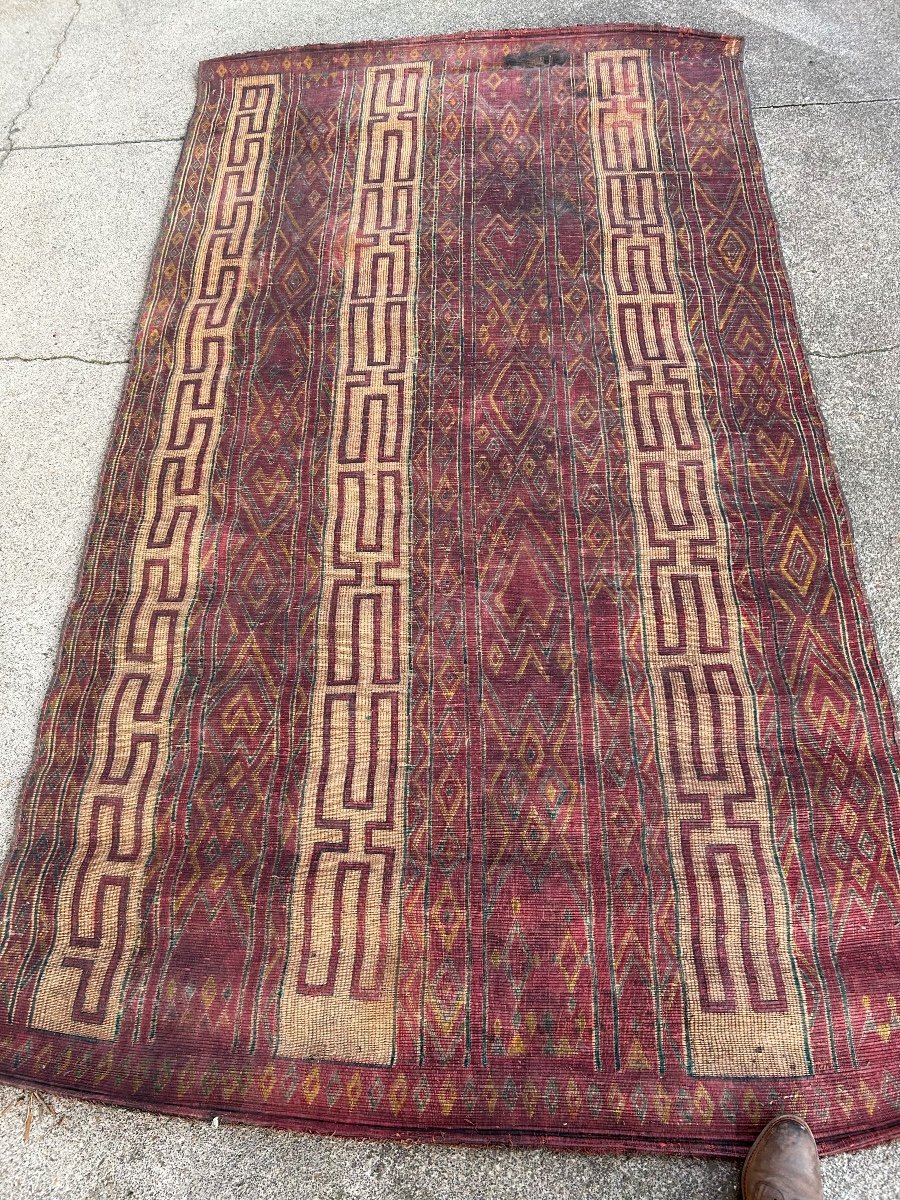 Large Mat - Mauritanian Tent Bench Early Twentieth L 300 Cm