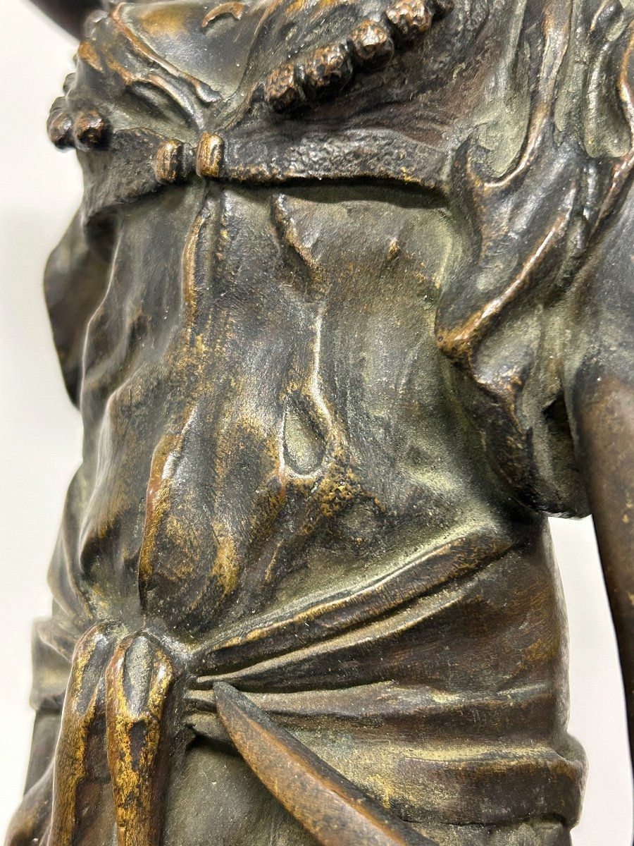 Douard Letourneau (1851-1907) Judith - Orientalist Bronze Sculpture-photo-3