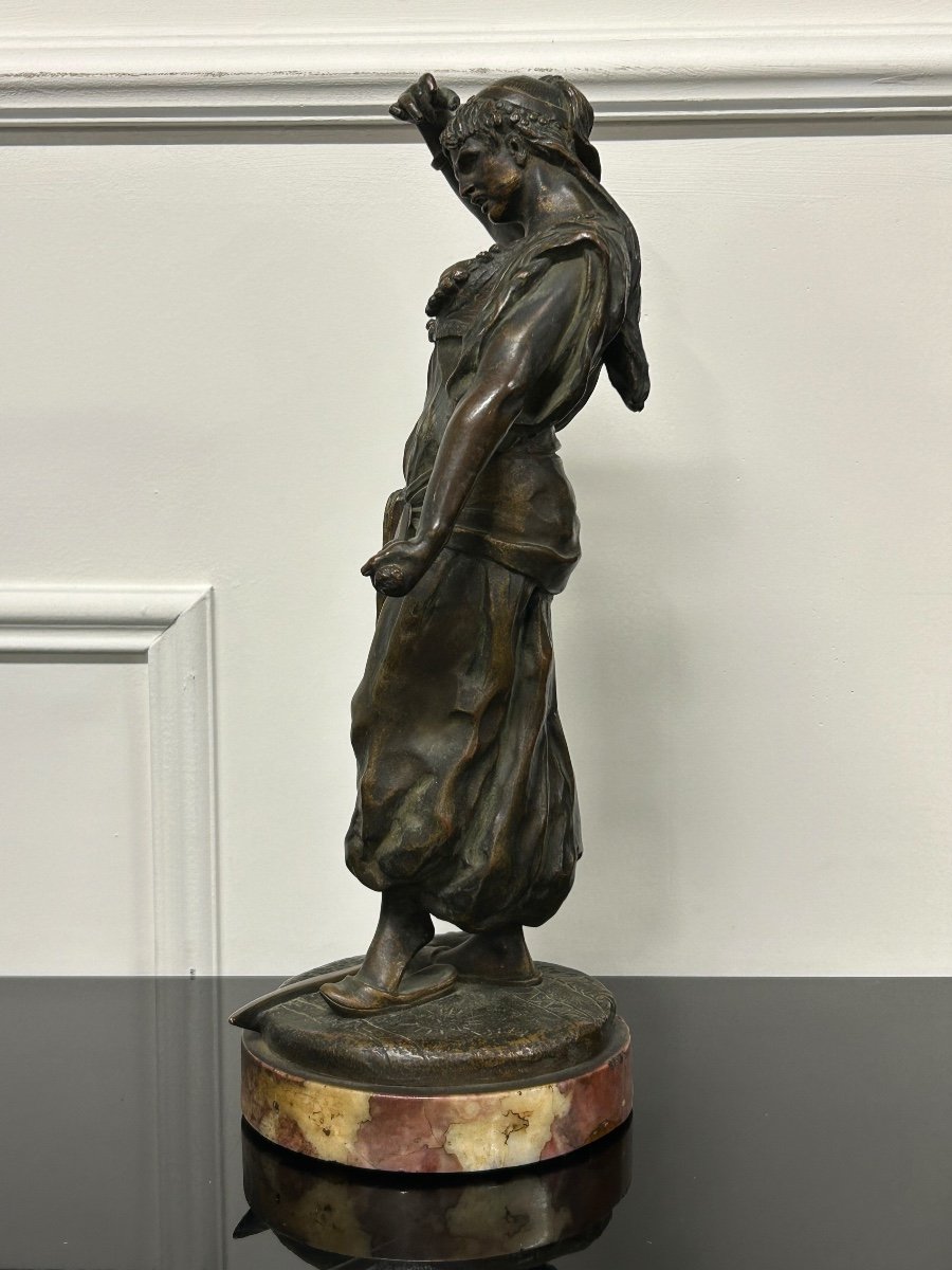 Douard Letourneau (1851-1907) Judith - Orientalist Bronze Sculpture-photo-6