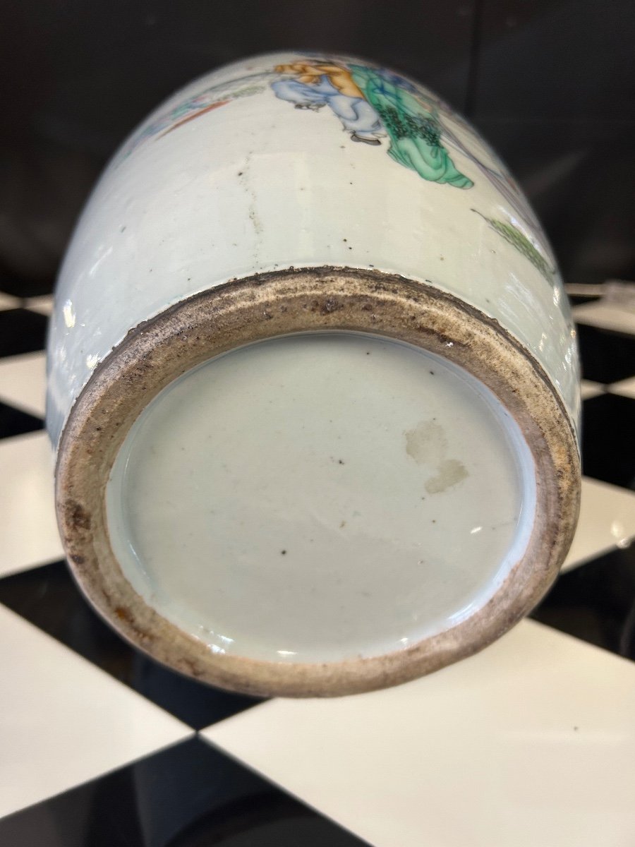 Large Chinese Porcelain Vase Late Nineteenth - Chinese-photo-4