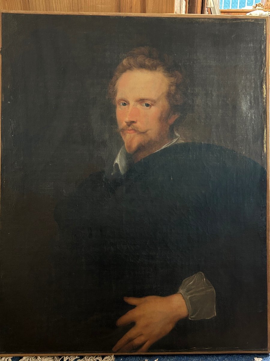 Anthony Van Dyck After - Portrait Of Johannes Baptista Franck Around 1621 - Early XIXth Time-photo-1