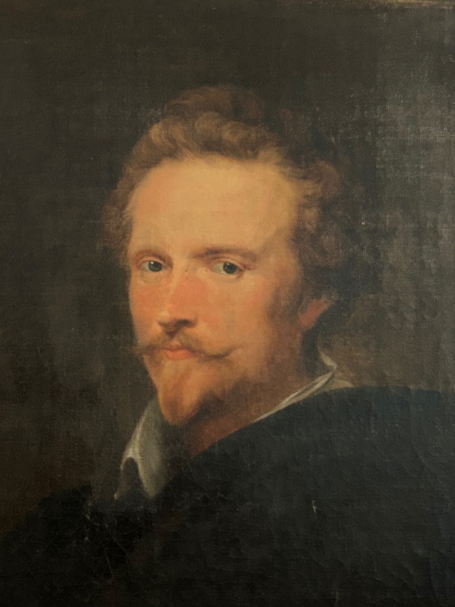Anthony Van Dyck After - Portrait Of Johannes Baptista Franck Around 1621 - Early XIXth Time-photo-3