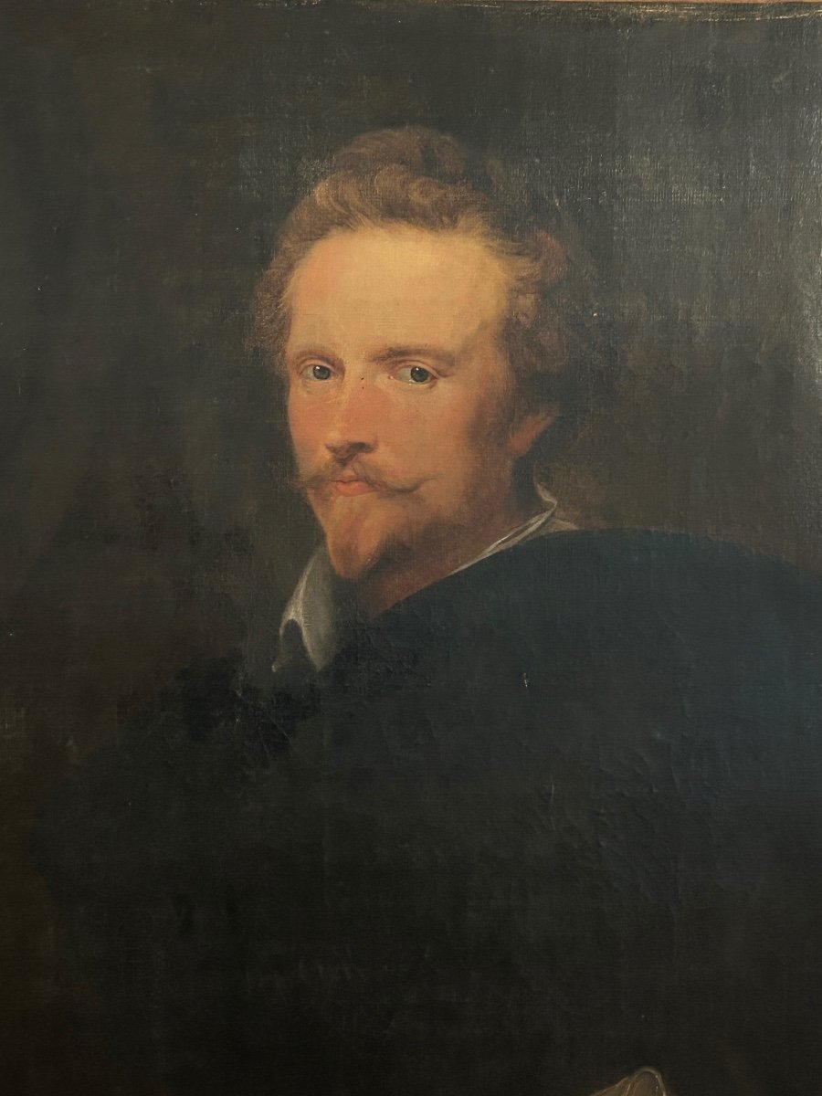 Anthony Van Dyck D’après - Portrait De Johannes Baptista Franck Vers 1621 - époque Début XIXéme-photo-5