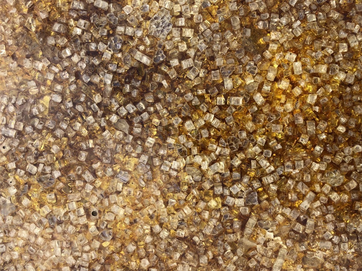 Coffee Table In Resin And Shard Of Glass 1970 Pierre Giraudon - Fractal Resin-photo-4
