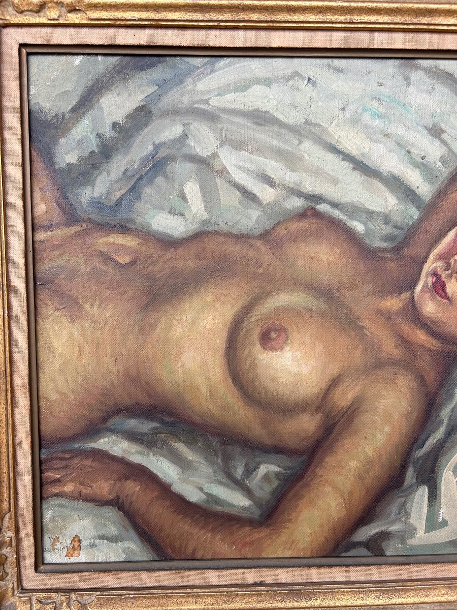 Fernand Majorel (1898-1965) Young Naked Woman-photo-2
