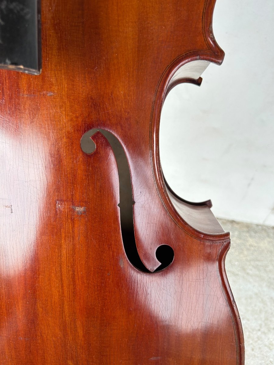 Ancien Violoncelle Compagnon - Violon - H 113 Cm-photo-8