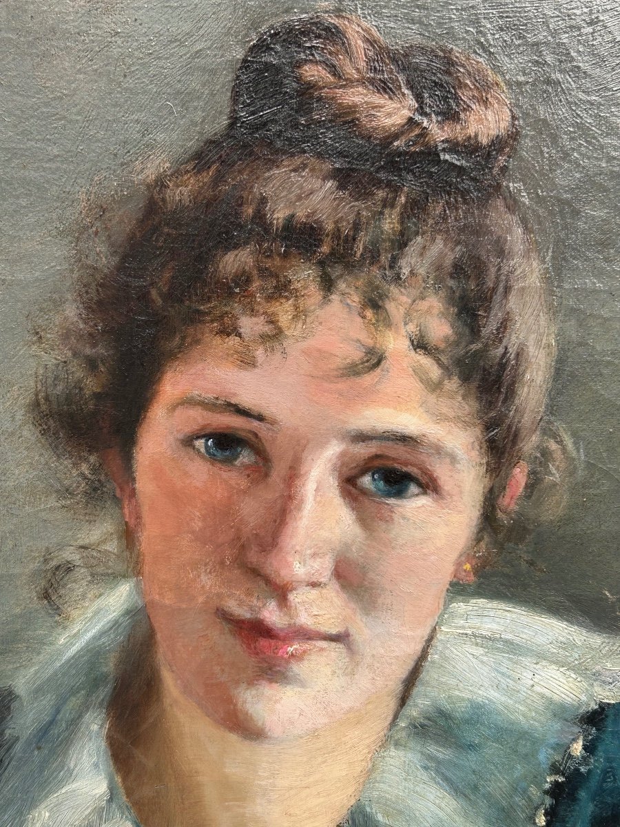 Portrait De Jeune Femme Vers 1890 - 1900-photo-6