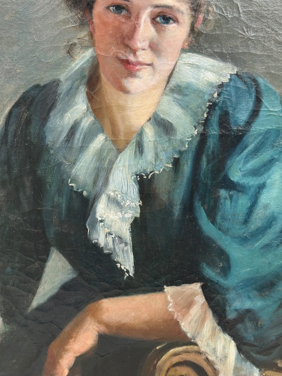 Portrait De Jeune Femme Vers 1890 - 1900-photo-7