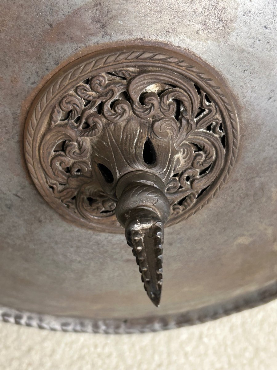 Shield - Iron Rondache Late 19th Century Turkish- Indo Persian - Ottoman-photo-3
