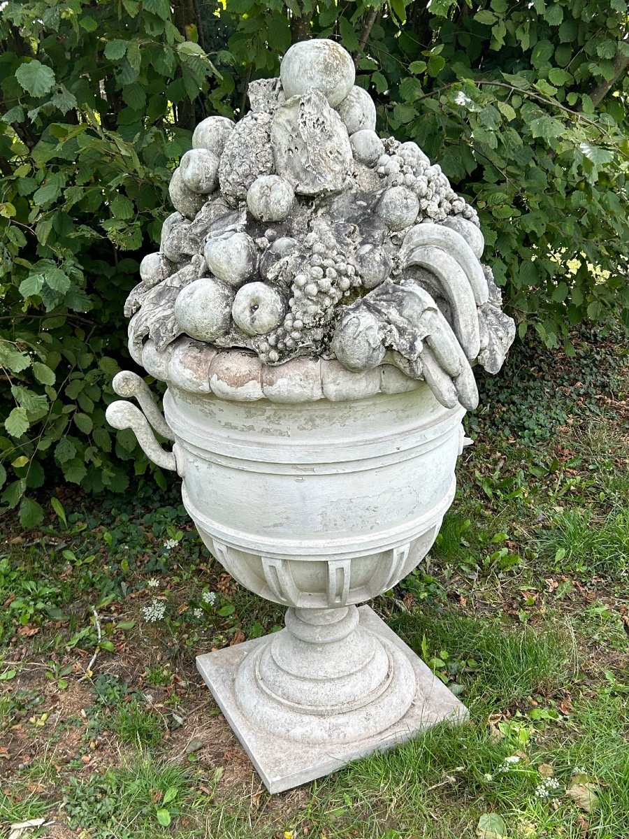 Huge Vase - Fruit Pot Garden Decoration XXth Century-photo-2