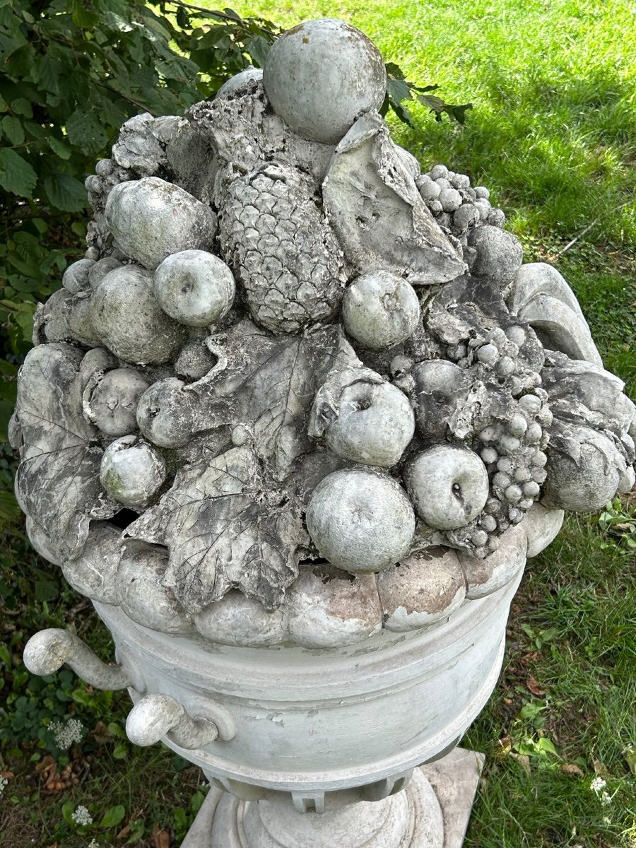 Huge Vase - Fruit Pot Garden Decoration XXth Century-photo-3