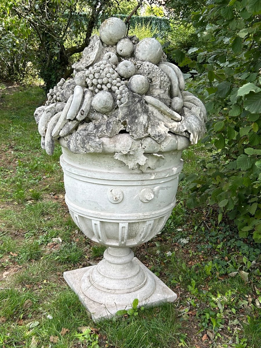 Huge Vase - Fruit Pot Garden Decoration XXth Century-photo-1