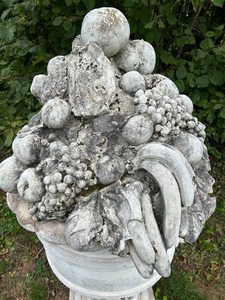 Huge Vase - Fruit Pot Garden Decoration XXth Century-photo-3