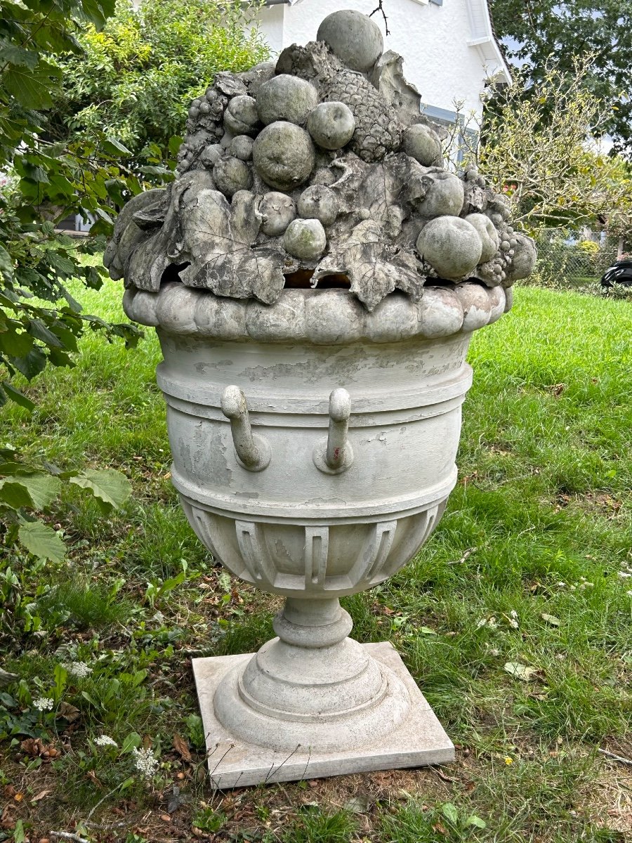 Huge Vase - Fruit Pot Garden Decoration XXth Century-photo-4