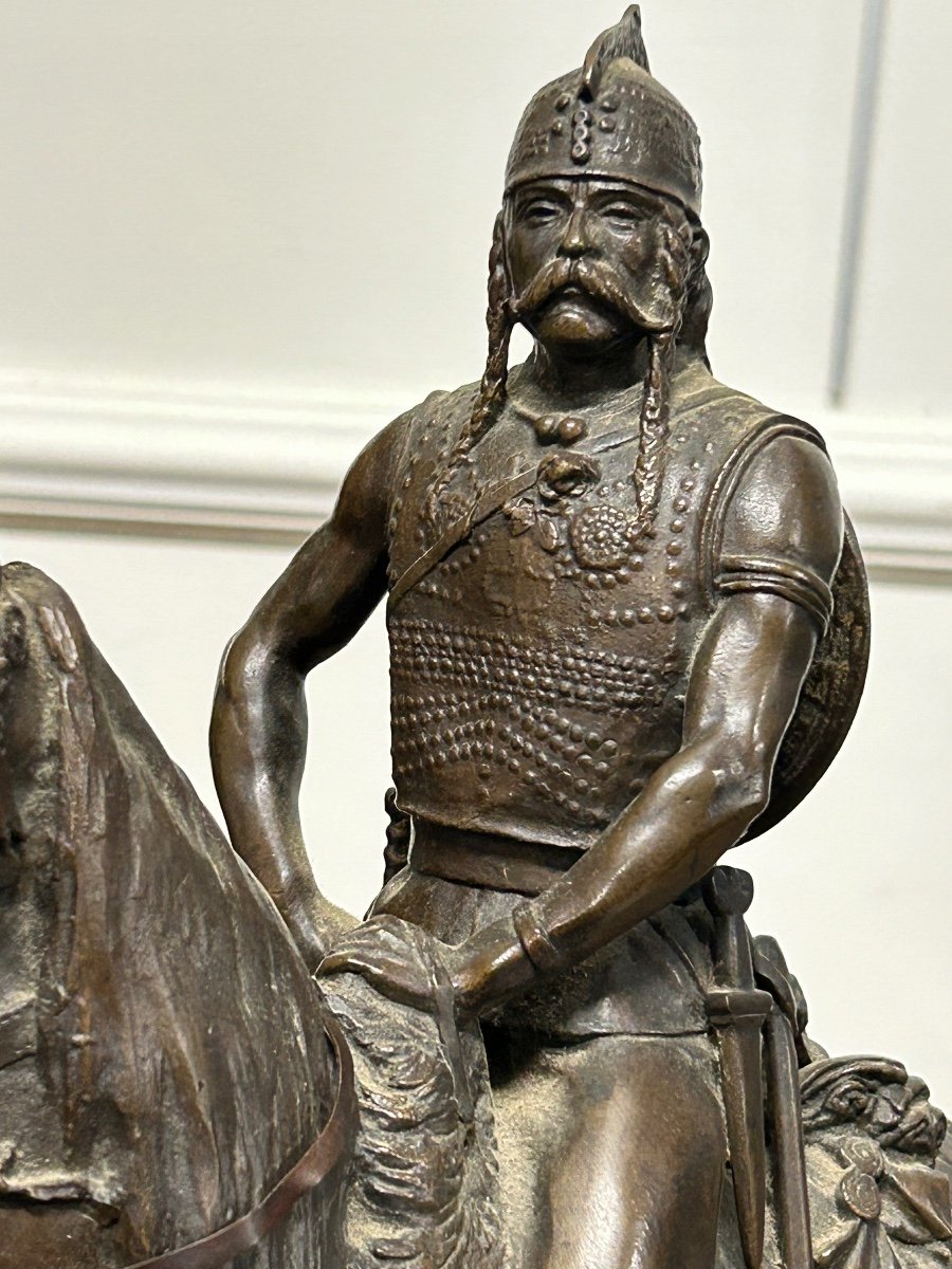 Emmanuel Frémiet (1824-1910) The Gaulish Chef Bronze 19th Century-photo-3