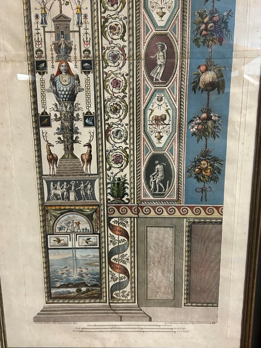 Pair Of Engravings - Giovanni Ottaviani (1735-1808) Boards From Raphael's Lodge In The Vatican-photo-1
