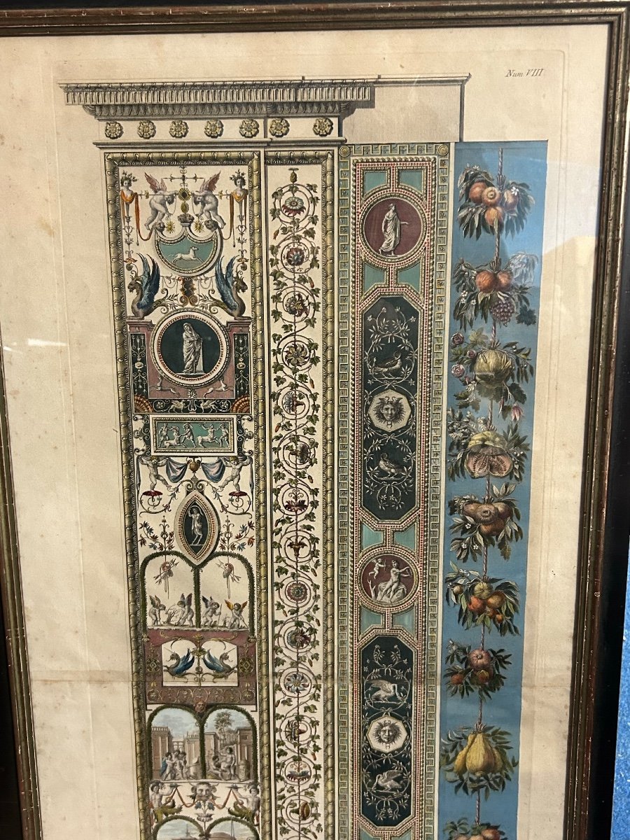 Pair Of Engravings - Giovanni Ottaviani (1735-1808) Boards From Raphael's Lodge In The Vatican-photo-2