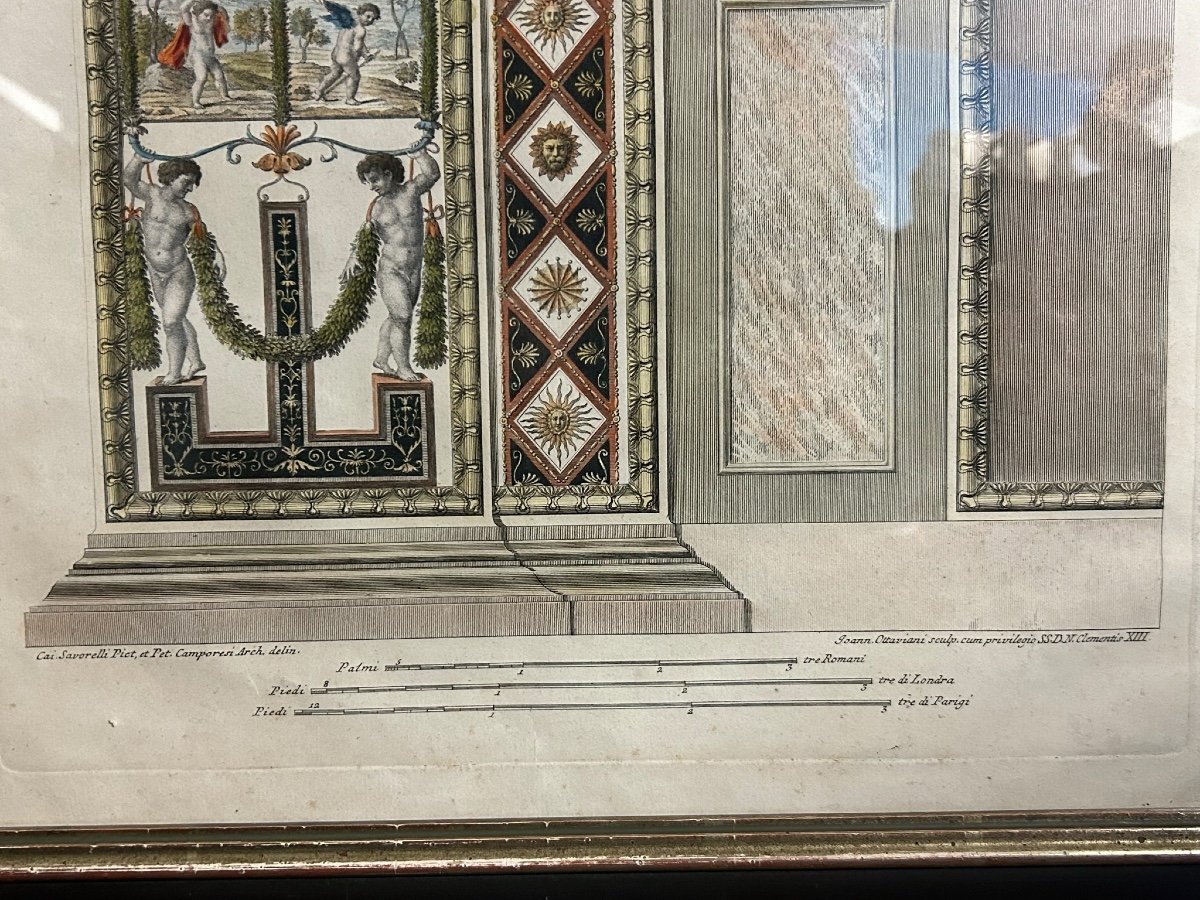 Paire De Gravures - Giovanni Ottaviani (1735-1808) planches de la loge de Raphaël au Vatican -photo-5