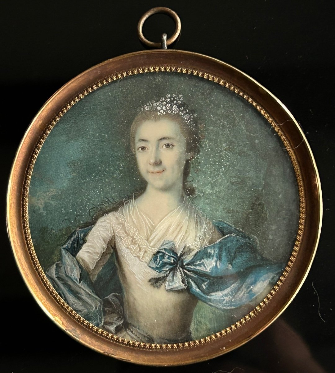 Miniature - Portrait De Femme D’époque XVIIIéme 