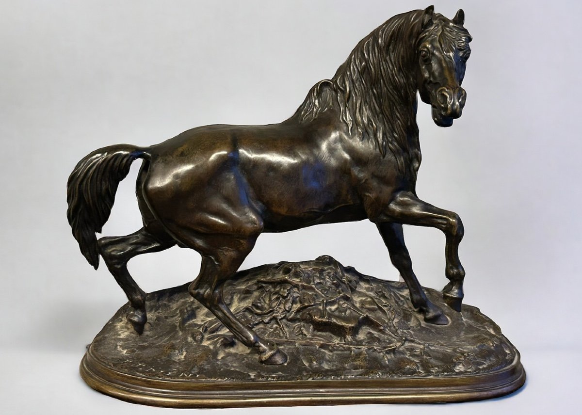 Pierre - Jules Mène (1810-1879) Le Cheval Libre épreuve En Bronze Fin XIXéme -photo-8
