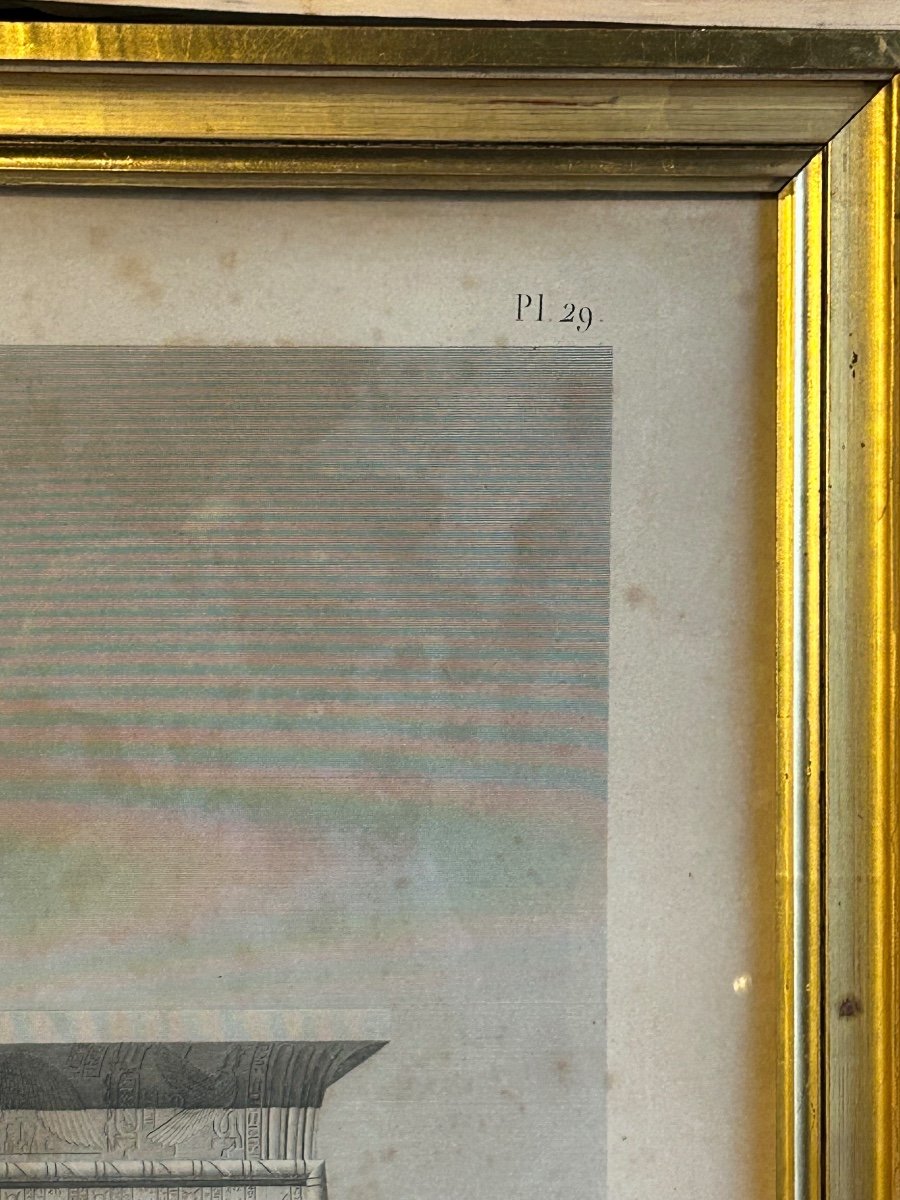Rare Large Engraving Description Of Egypt During The Expedition Of The Napoleonic Army 1820-photo-3