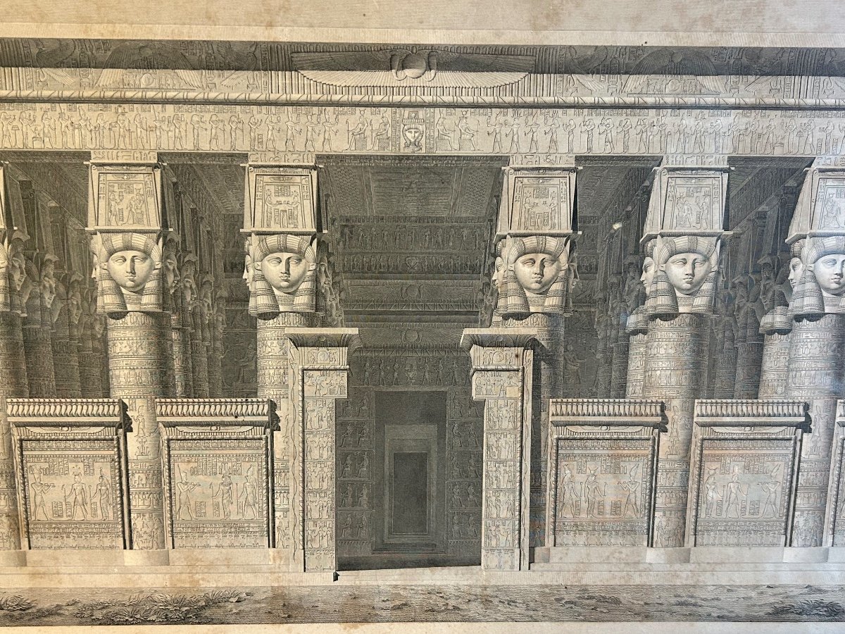 Rare Large Engraving Description Of Egypt During The Expedition Of The Napoleonic Army 1820-photo-8
