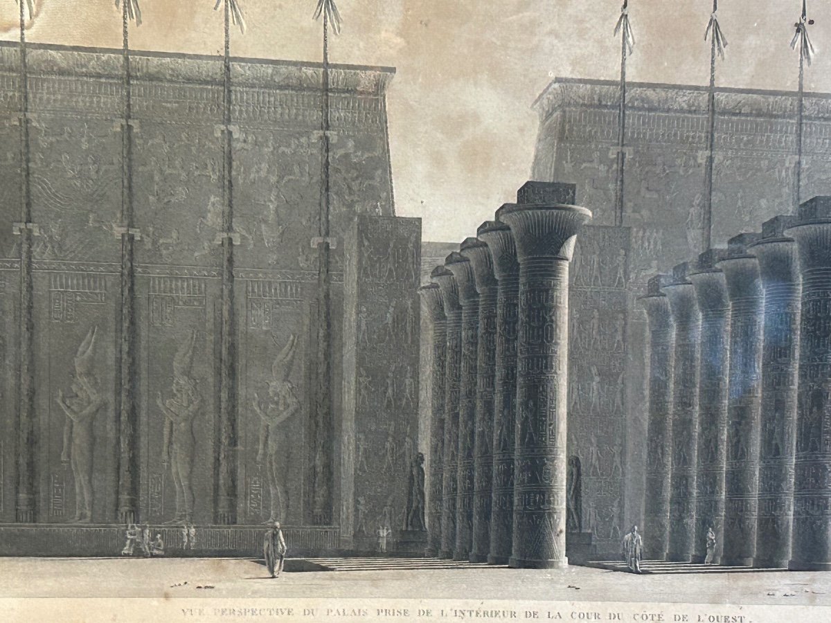Rare Large Engraving Description Of Egypt During The Expedition Of The Napoleonic Army 1820-photo-6
