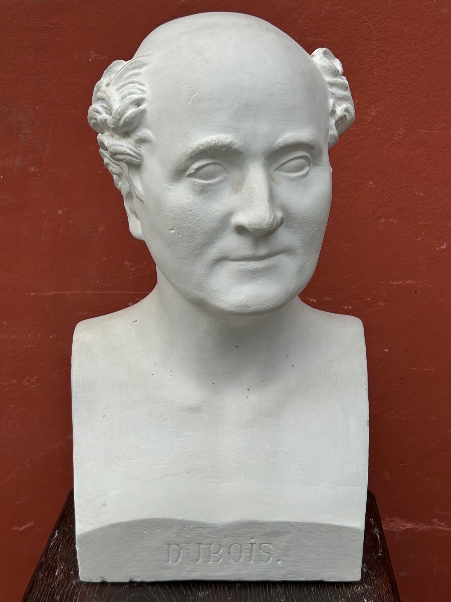 Paul Antoine Dubois (1795-1871) Médecin Obstétricien - Buste De Bibliothèque plâtre XIXème N°8-photo-2