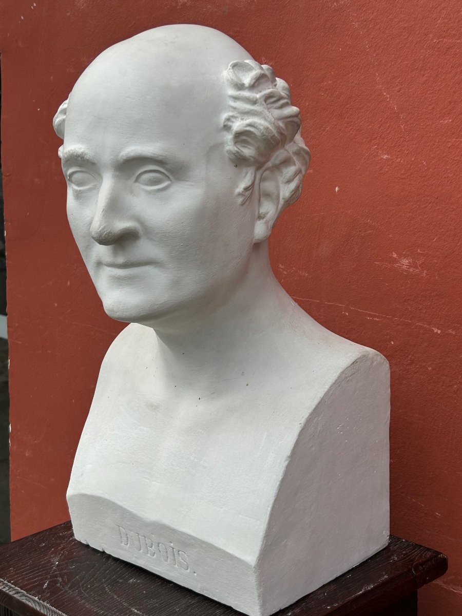 Paul Antoine Dubois (1795-1871) Médecin Obstétricien - Buste De Bibliothèque plâtre XIXème N°8-photo-2