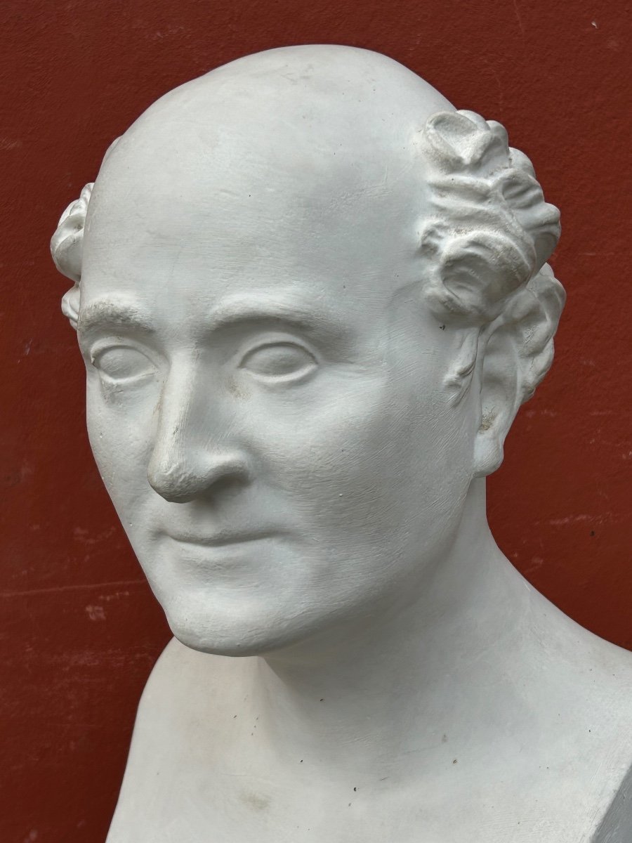 Paul Antoine Dubois (1795-1871) Médecin Obstétricien - Buste De Bibliothèque plâtre XIXème N°8-photo-6