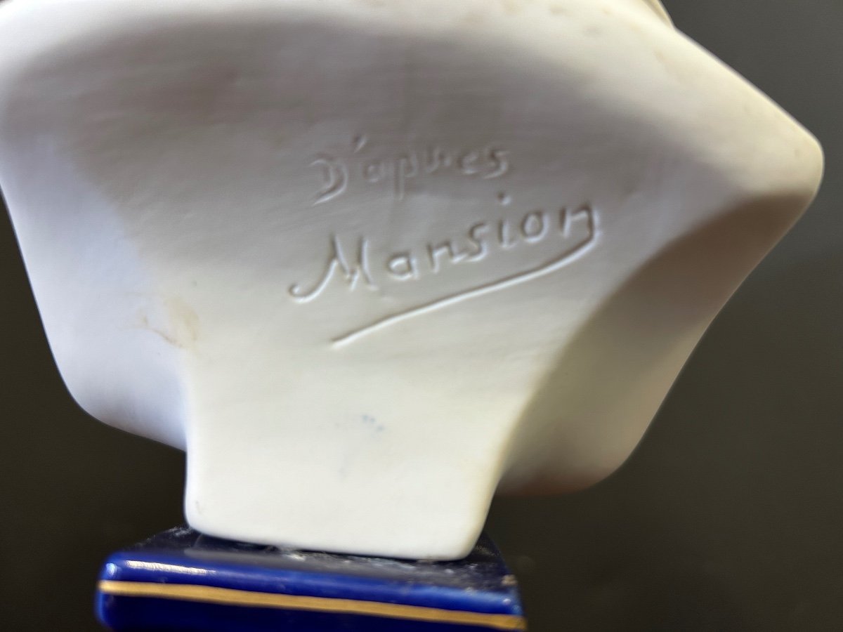 Bust Of First Consul Napoleon Bonaparte In Biscuit Porcelain - Empire -photo-3