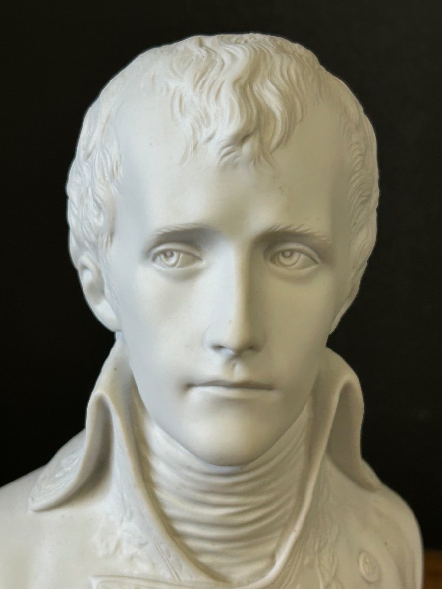 Buste Du Premier Consul Napoléon Bonaparte En Biscuit De Porcelaine - Empire -photo-8