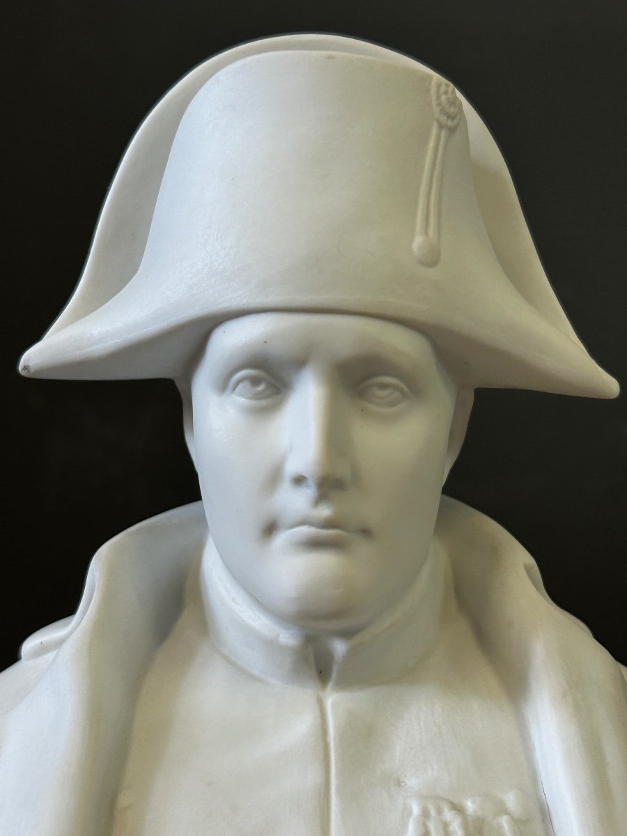 Bust Of Emperor Napoleon In Biscuit Porcelain - Napoleon Bonaparte - Empire -photo-2