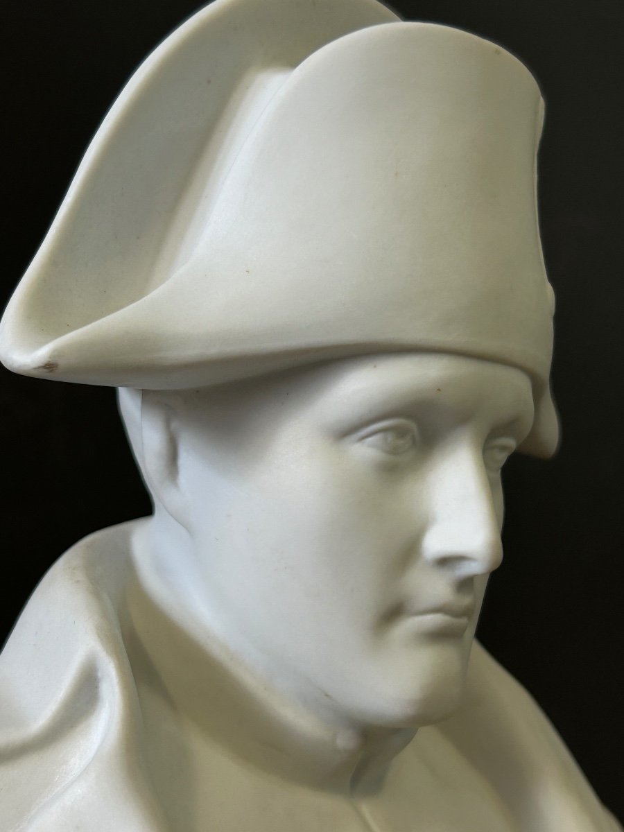 Bust Of Emperor Napoleon In Biscuit Porcelain - Napoleon Bonaparte - Empire -photo-8
