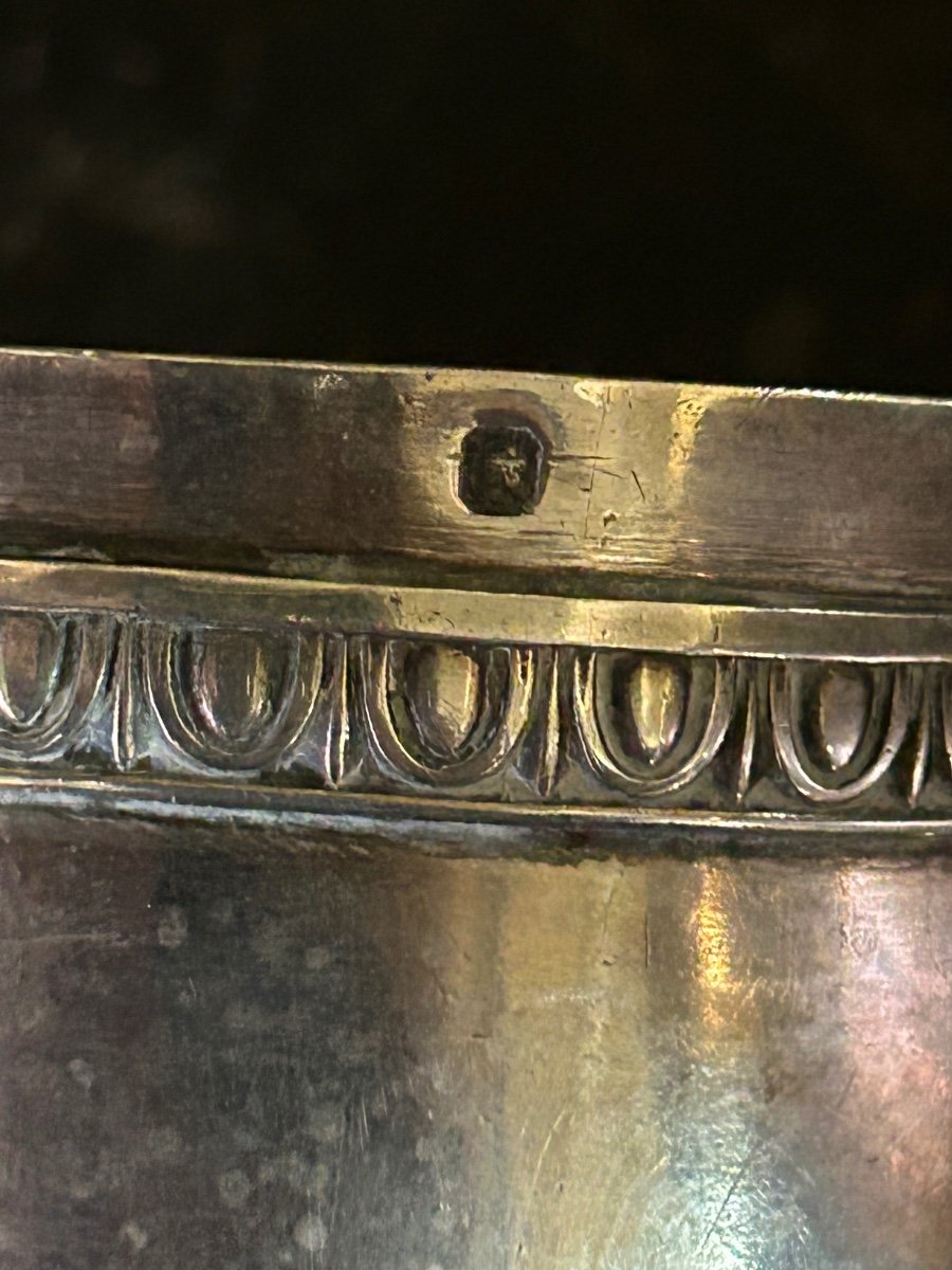Pair Of Timpani In Sterling Silver With Napoleon III Minerva Hallmark - Weight: 345 Gr-photo-3