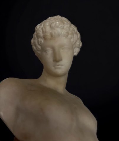 Bust Of The Antinous From The Capitol In Alabaster Early 20th Century - Ancient Roman Art-photo-7