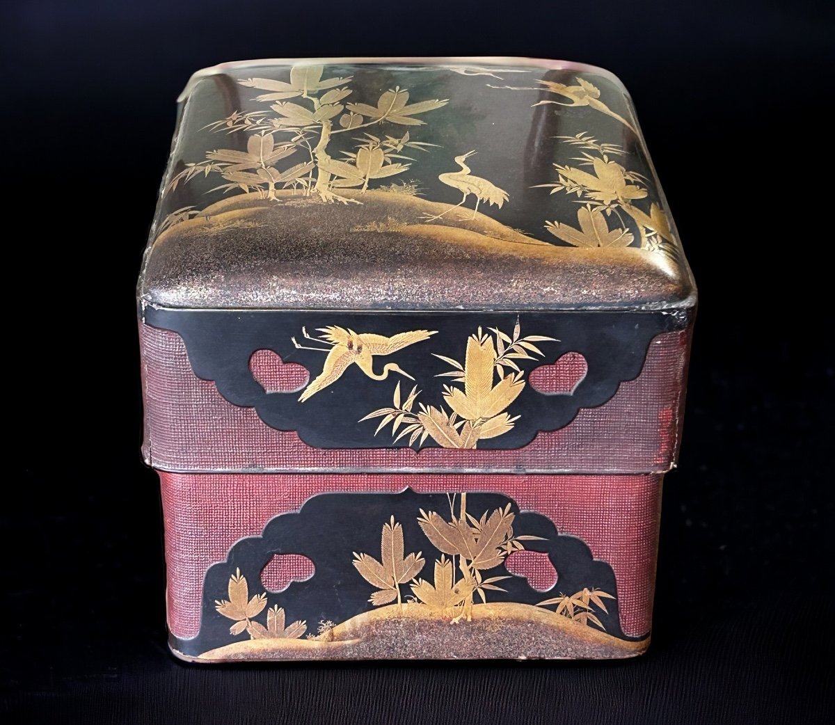 Important Lacquer Box From Japan Meiji Period - 19th Century - Japanese-photo-2