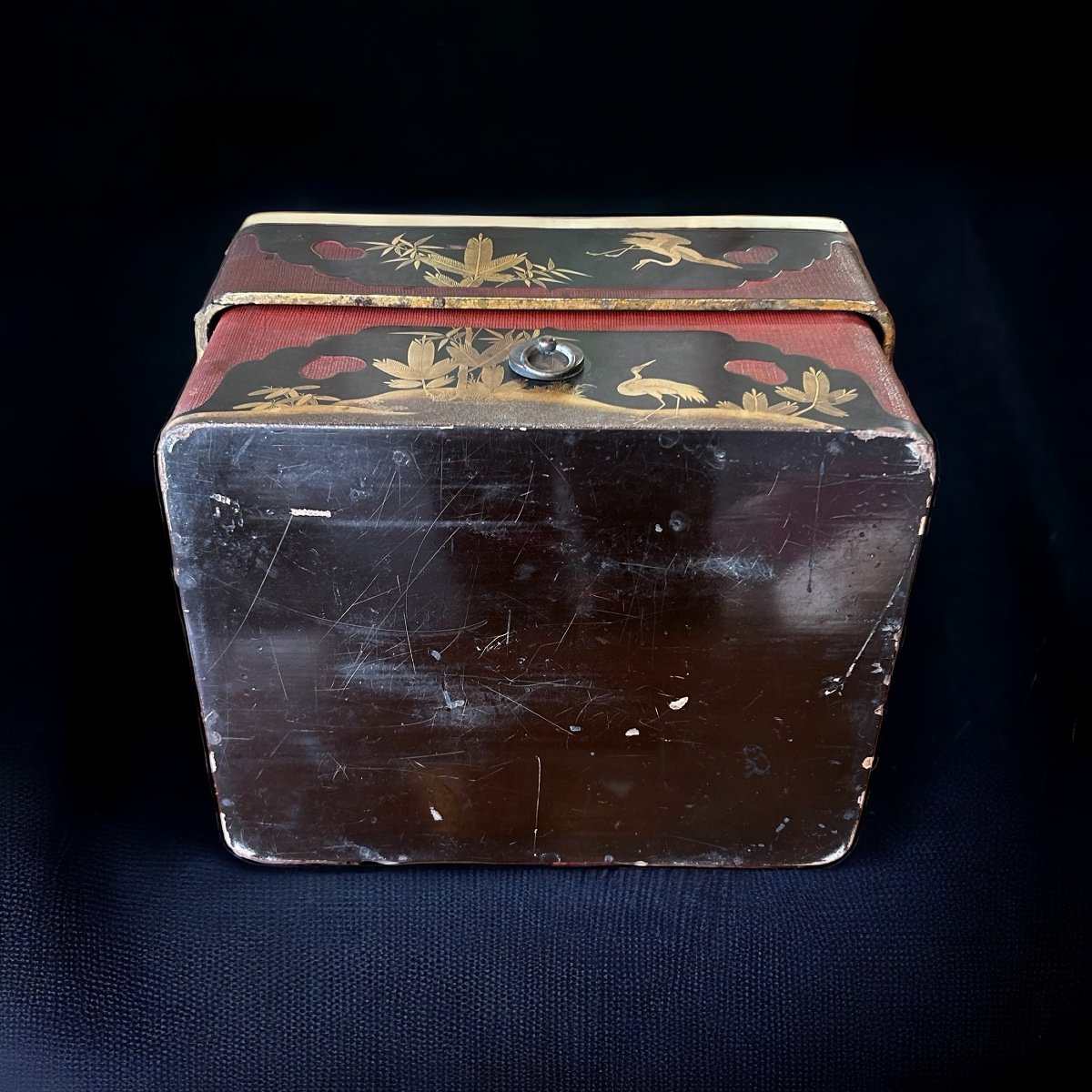 Important Lacquer Box From Japan Meiji Period - 19th Century - Japanese-photo-6