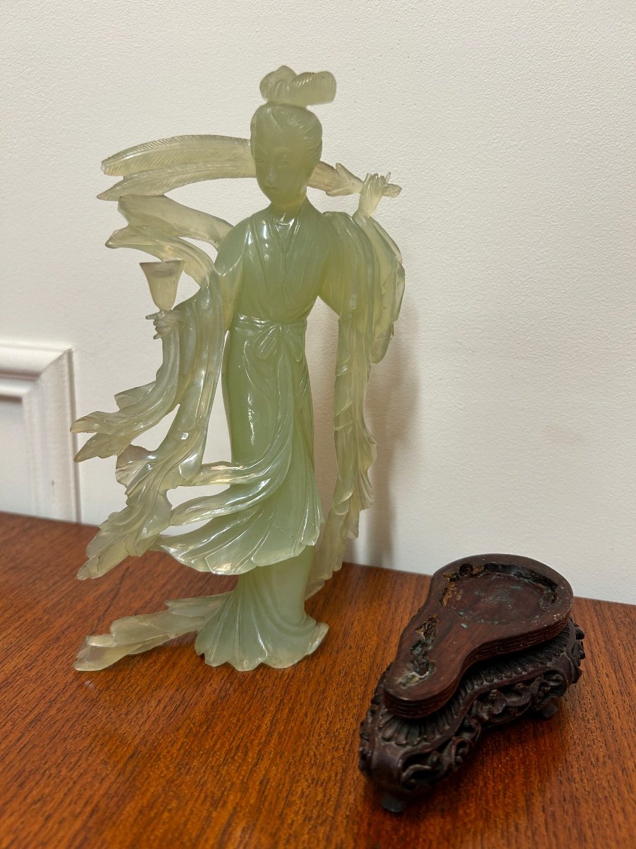 Sculpture En Jade - Jadéite Chine Début XXéme Chinois -photo-6